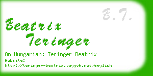 beatrix teringer business card